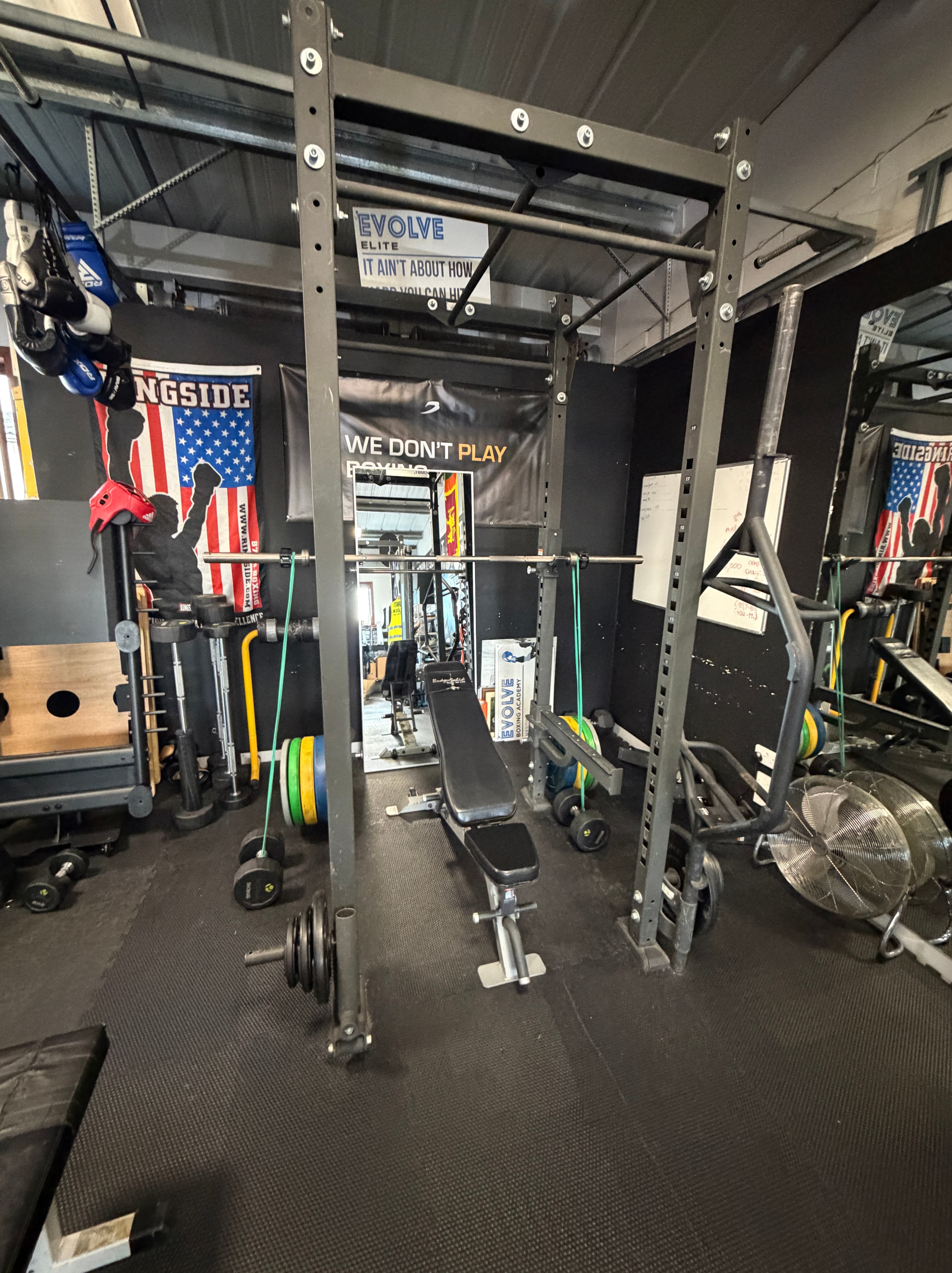 Evolve gym floor and ring